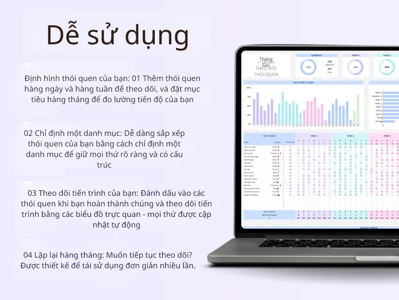 Smart Habit Tracker – Bảng Theo Dõi Thói Quen Thông Minh giúp bạn thay đổi cuộc sống, Công cụ kỷ luật chỉ 49K - Ảnh 2
